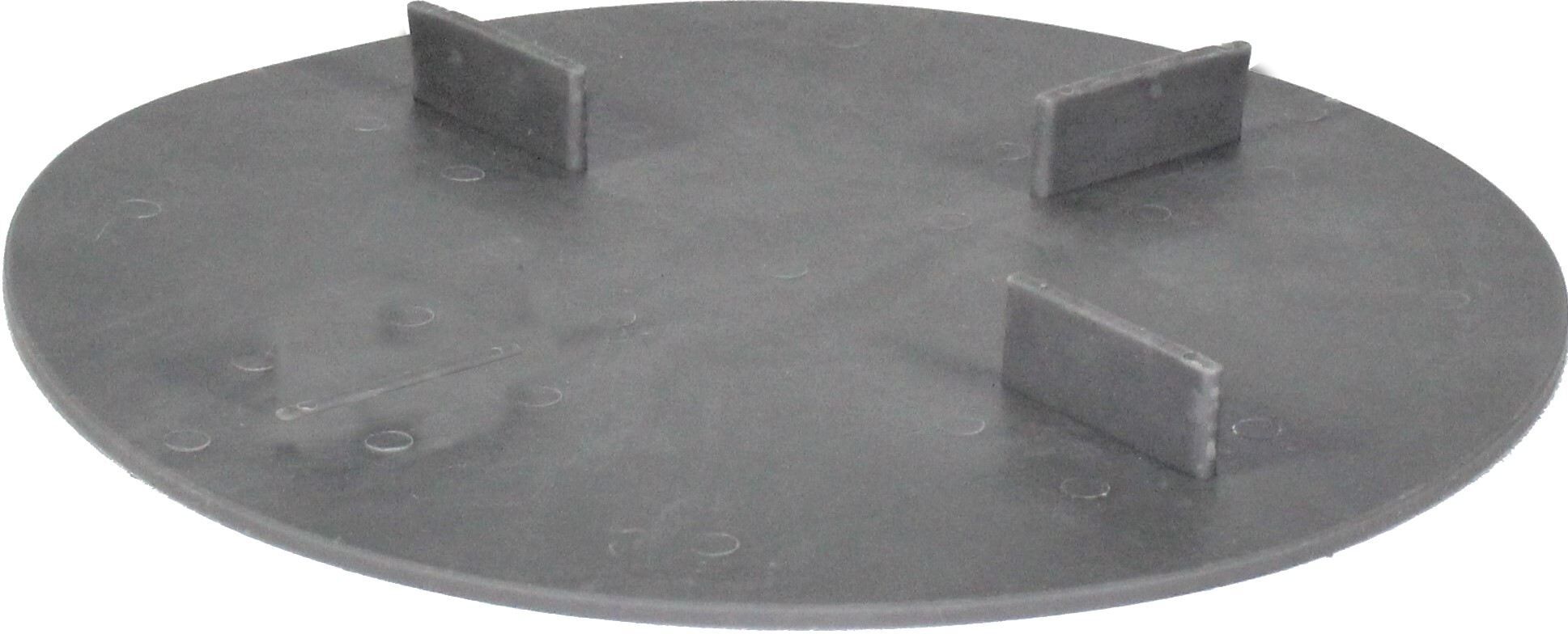 Scheibe gummierter Kunststoff 2mm Aufbau VS-GKUT, 2x10 mm Fuge, ⌀140 mm, 3 Stege (20 Stk.)
