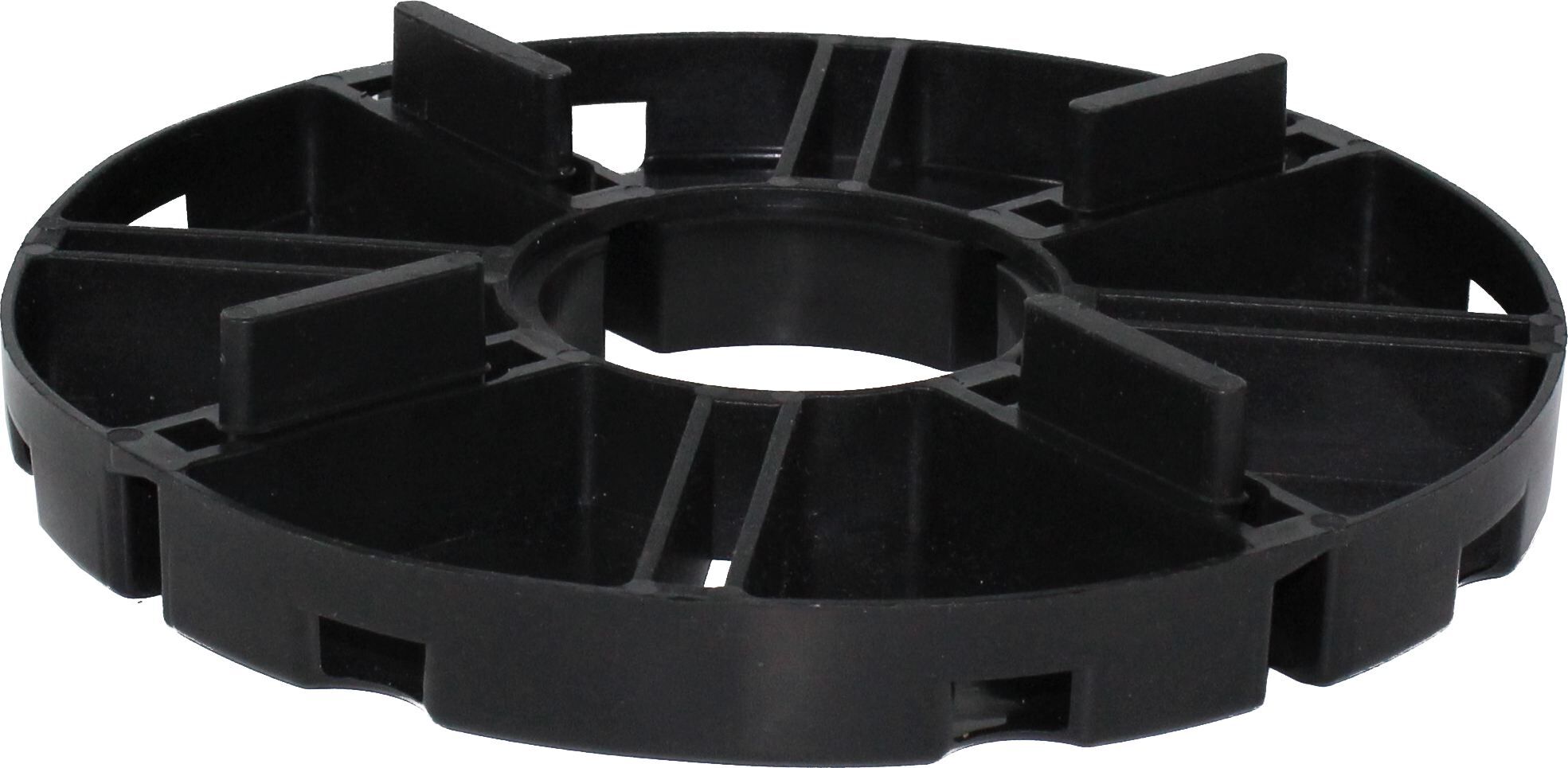 Teller Kunststoff stapelbar VT-B, 15 mm Höhe, 3x10 mm Fuge, ⌀140 mm, 4 Stege (40 Stk.)