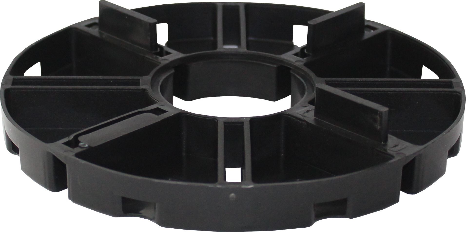 Teller Kunststoff stapelbar VT-BT, 15 mm Höhe, 4x10 mm Fuge, ⌀140 mm, 3 Stege (40 Stk.)