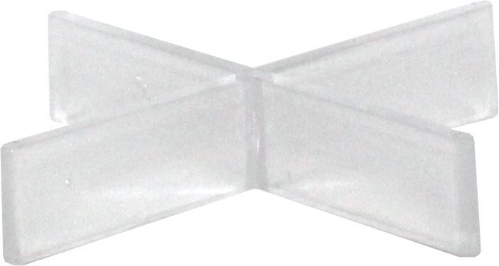 Fugenkreuz Kunststoff FK-A, 2x10 mm Fuge, Transparent (100 Stk.)