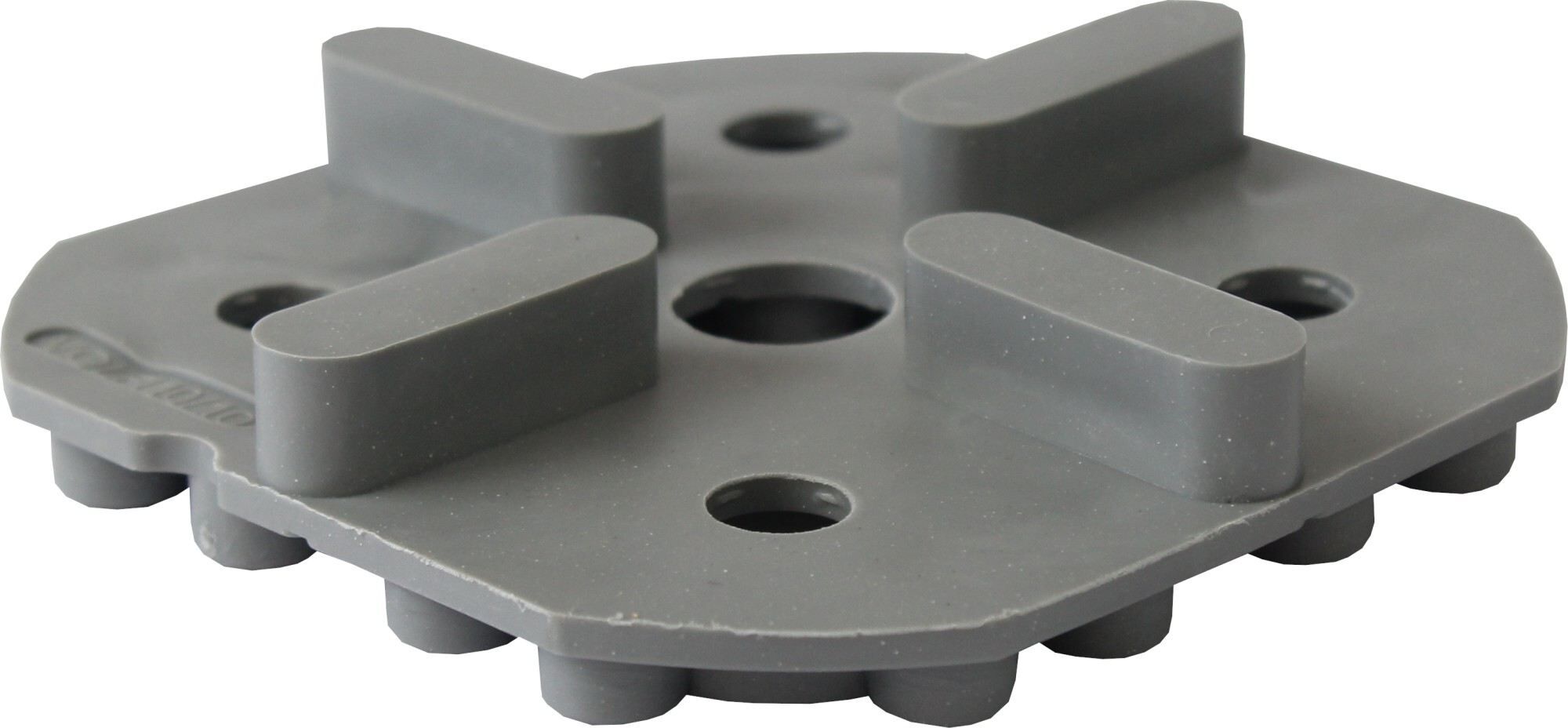 VOLFILAGER gummierter Kunststoff GK-U, 10 mm Höhe, 10x10mm Fuge, ⌀95 mm, 4 Stege (60 Stk.)