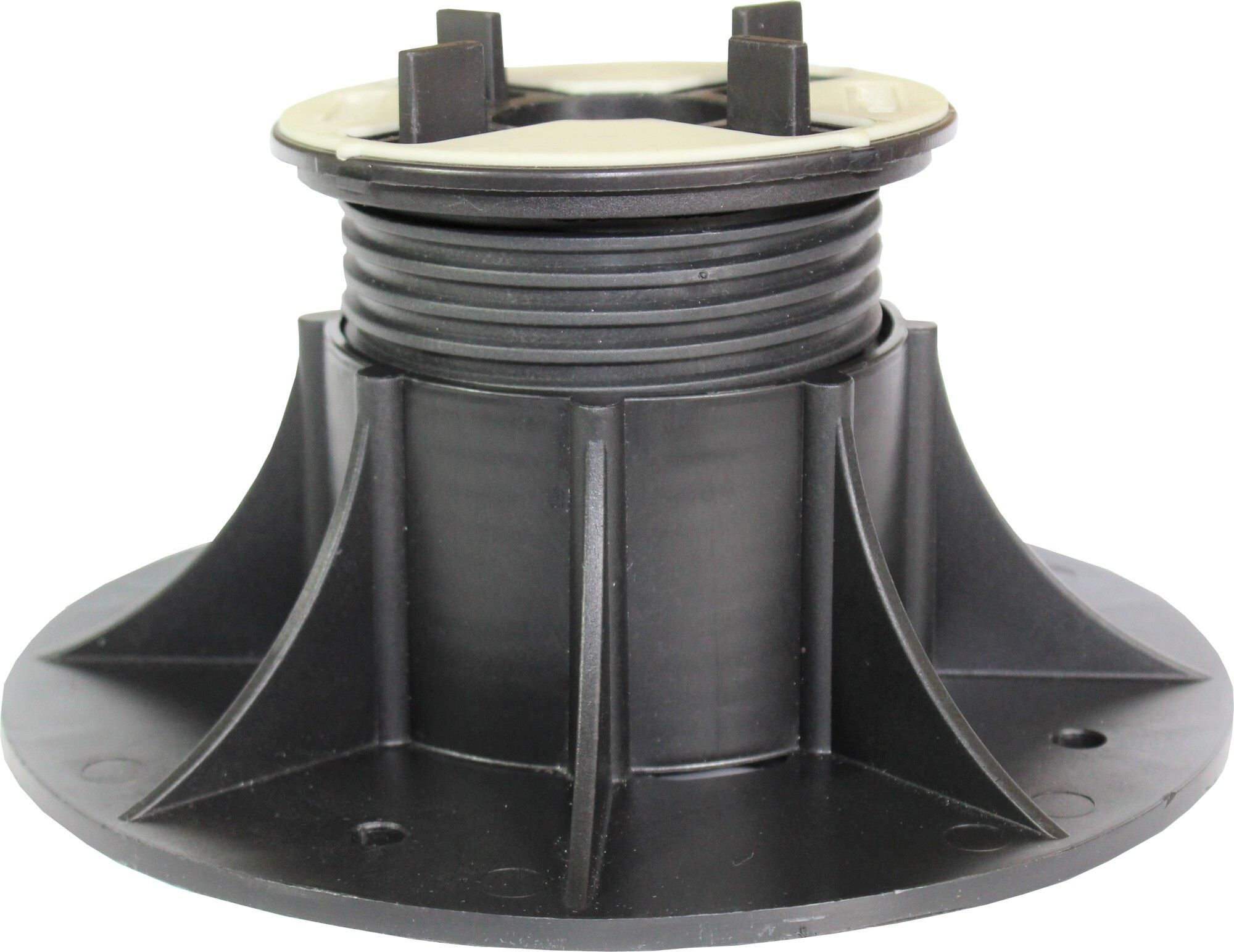 Stelzlager höhenverstell-/nivellierbar 3-tlg. SK-VN 404, 120-170 mm Höhe, 4x12 mm Fuge, brechbar, ⌀110 mm (25 Stk.)