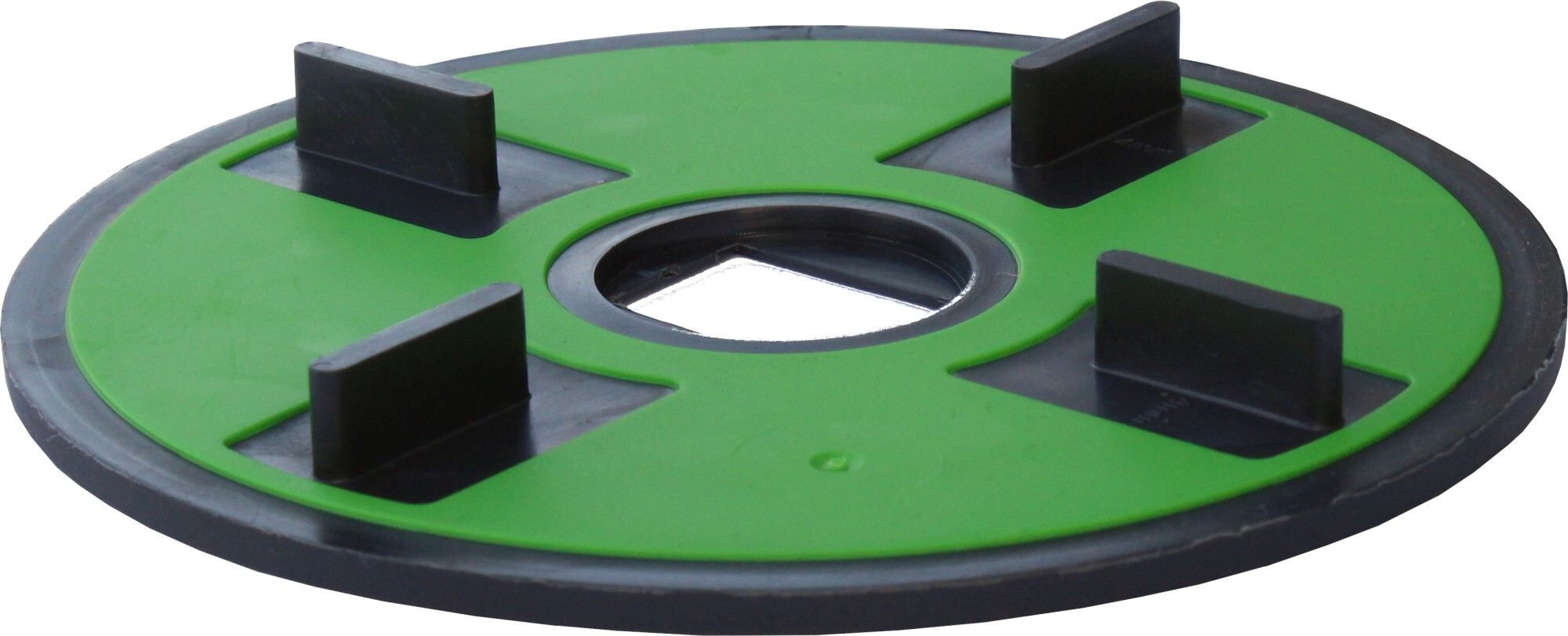 Auflageplatte Softgummi TLV-P, 5x10 mm Fuge, ⌀140 mm, 4 Stege (20 Stk.)