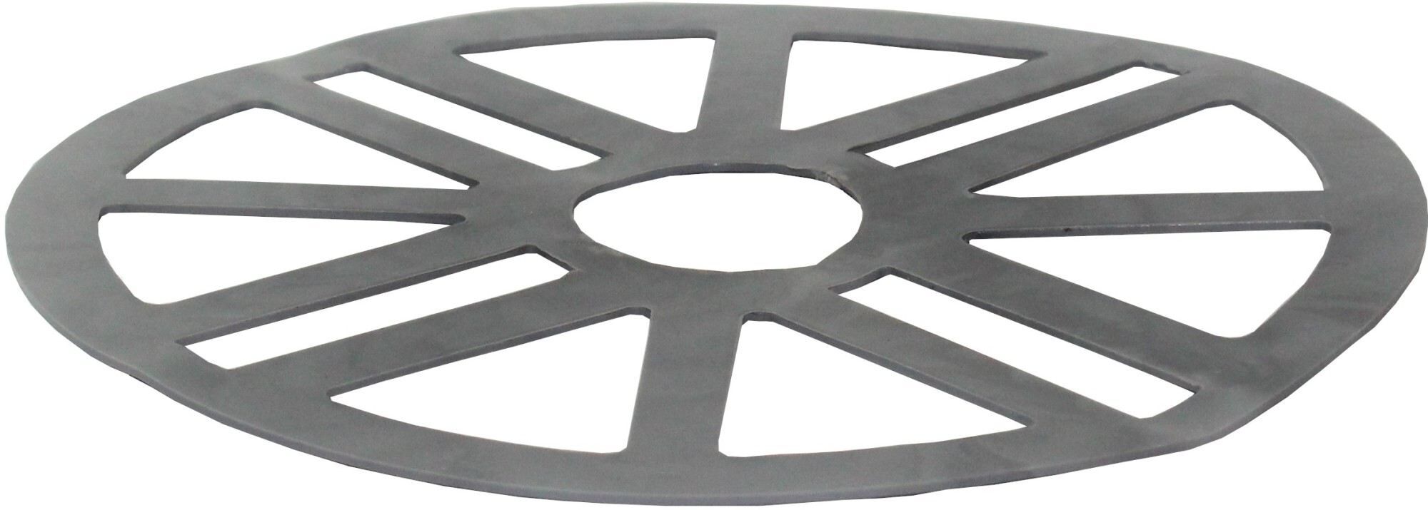 Ausgleichring stapelbar für Volfiteller, VT-A, 2,5 mm Höhe, ⌀140 mm, gummiert gelocht, Schwarz (50 Stk.)