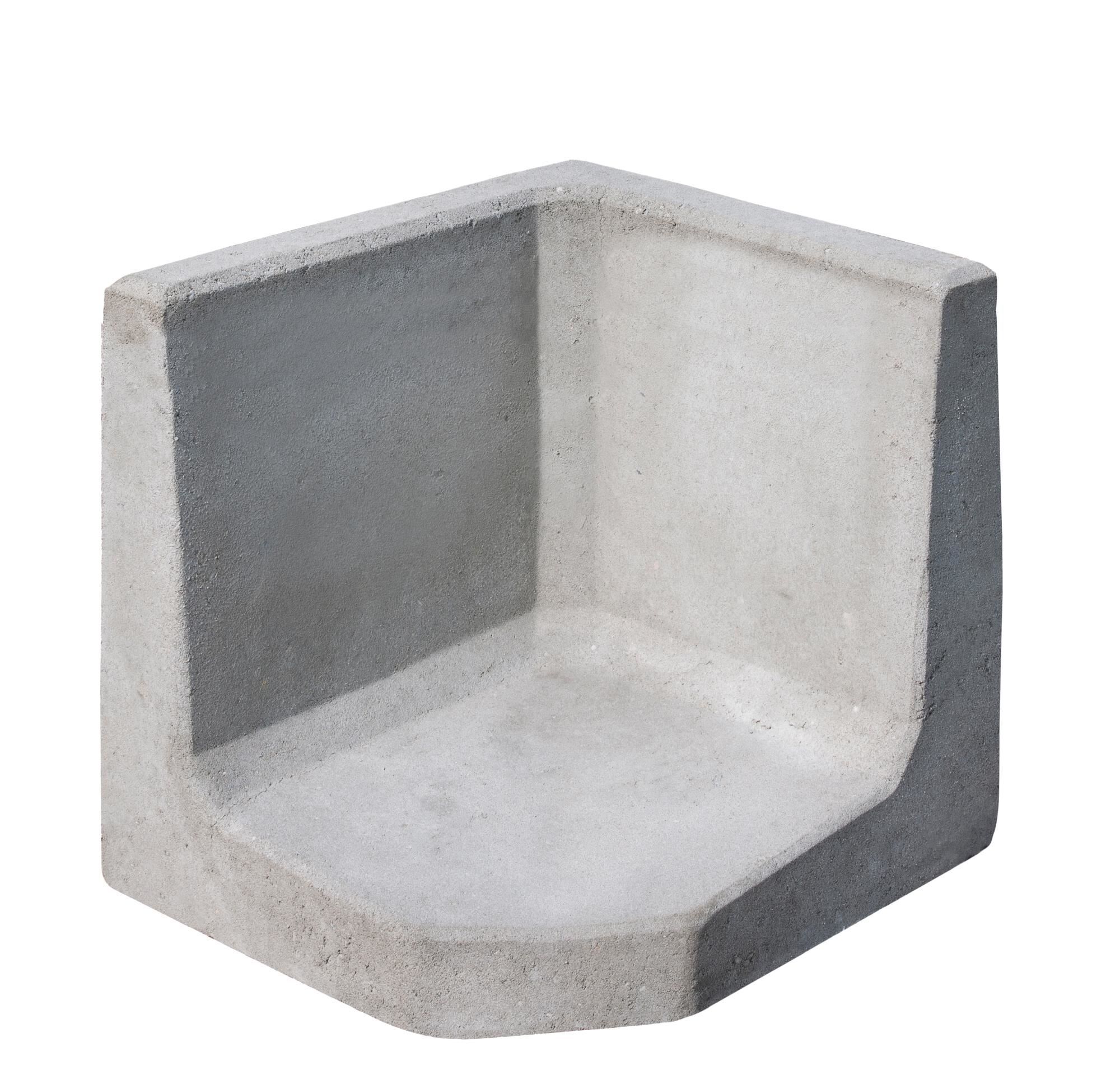 DIEPHAUS L-STEIN- ECKE GRAU 40/50/50/7 CM