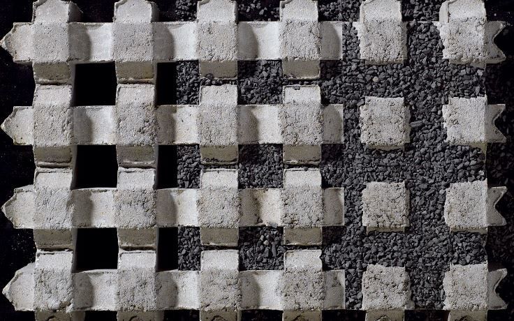 Funktionspflaster Bankett-Verbundplatte