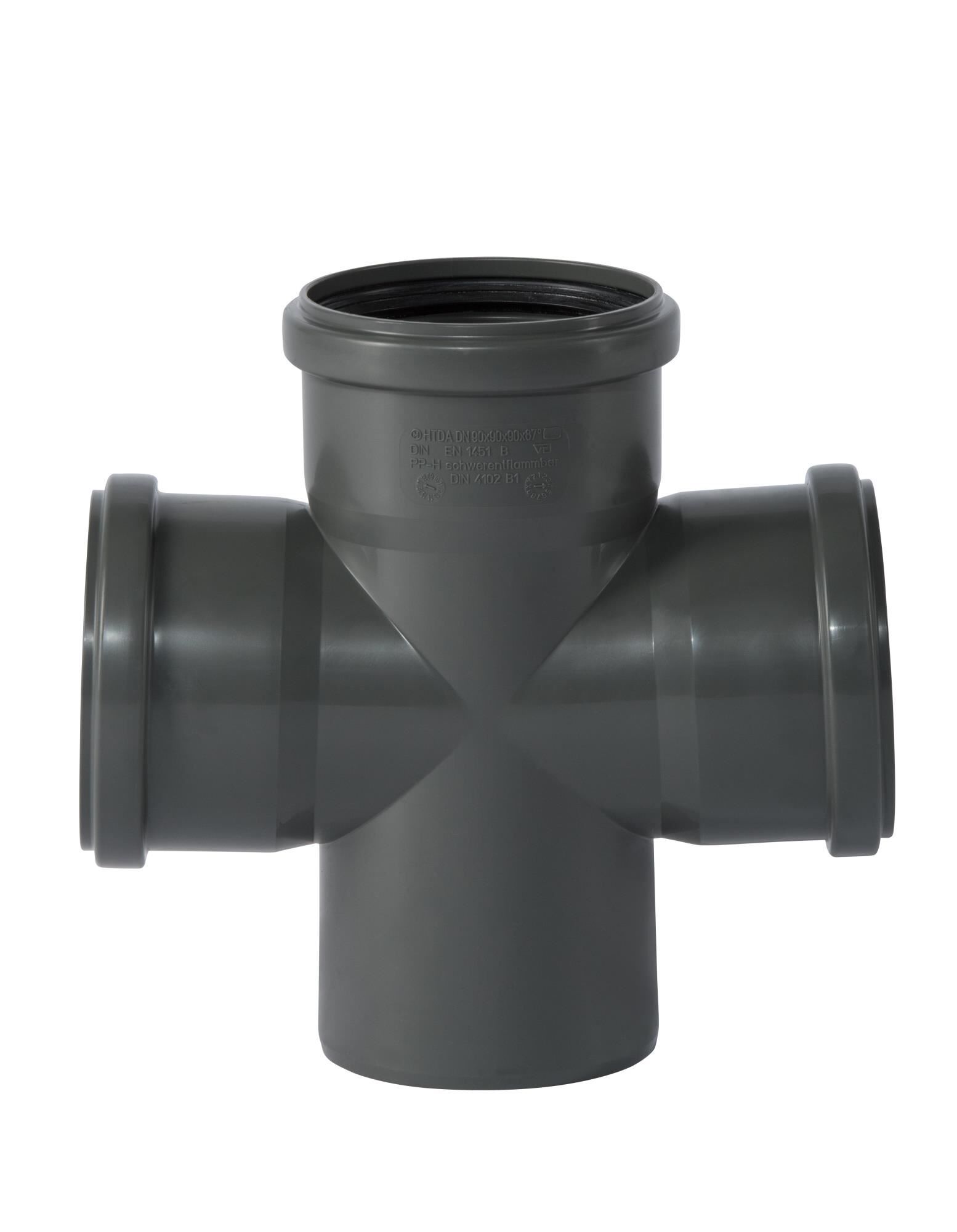 HTsafeDA Doppelabzweig DN/OD 90/90/90 87,5 Grad (swept)*