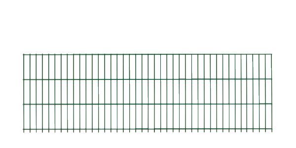 Doppelstab-Gittermatte, Typ 6/5/6, mit überstand, grün, Höhe: 1430 mm