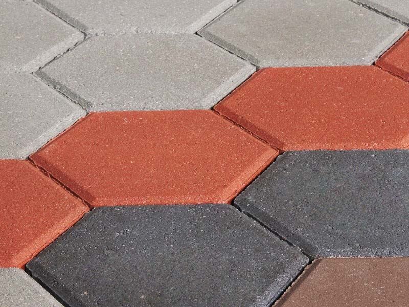 Pflasterstein Sechseck