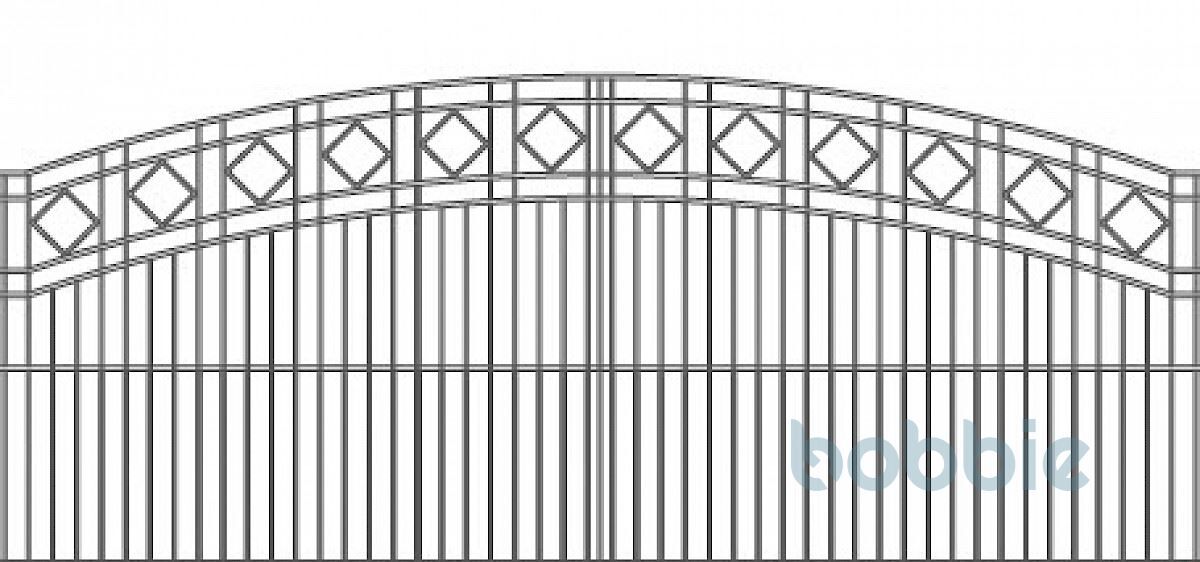 HANSSTAB1030GKAB1639481118bobbie Dekor-U-Profilmatten mit Oberbogen und Ornament