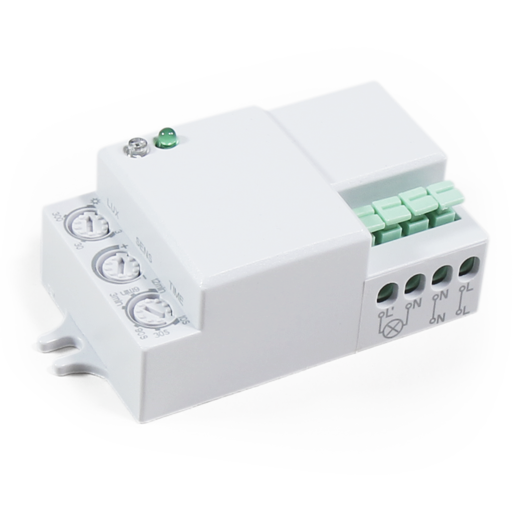 HF / Mikrowellen-Bewegungsmelder McShine ''LX-701C'', 360°, 230V / 1.200W, weiß, LED geeignet