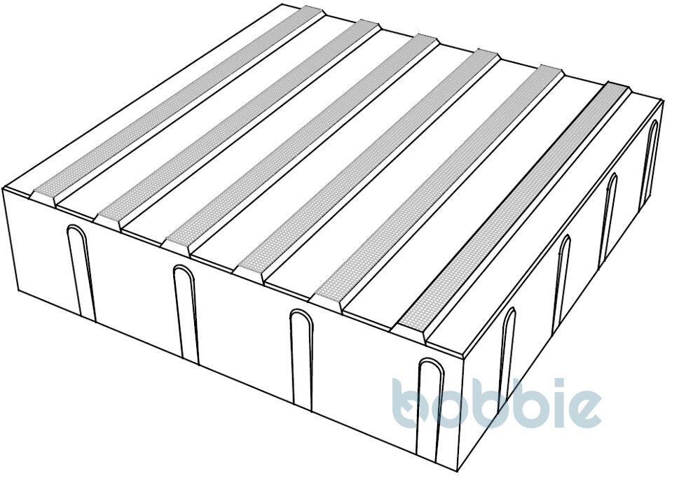 Rippenplatte TR 32/32 AR 50-15