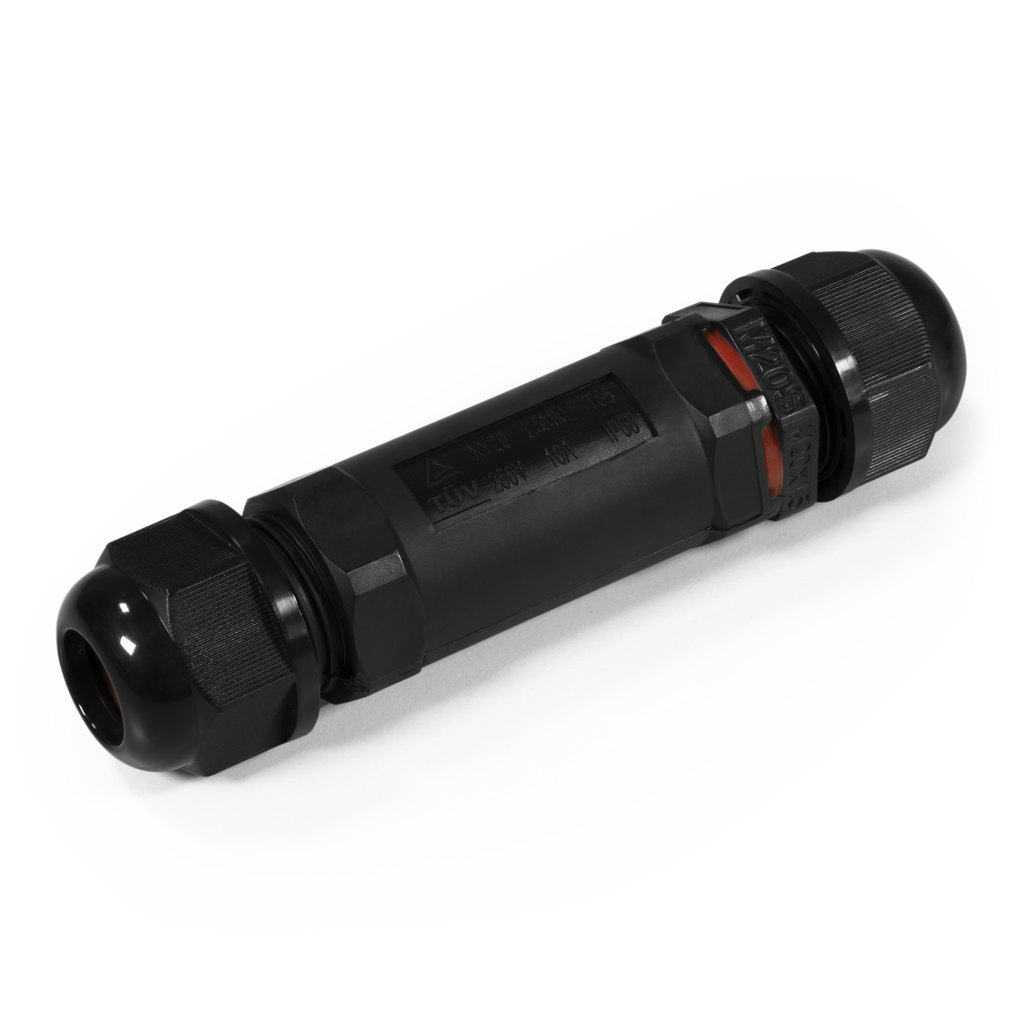 ettp13004061708606561bobbie Kabelverbinder McPower, LxØ 107x27mm, IP68 - wasserdicht, 230V, 3-polig