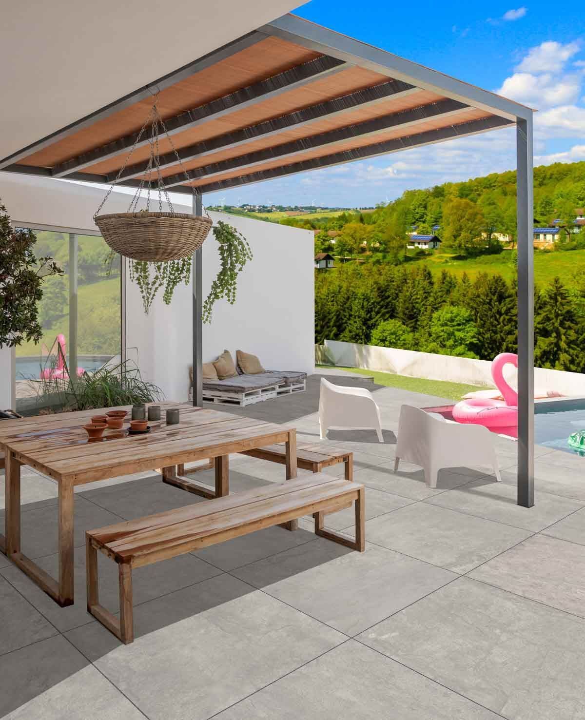 Terrassenplatte DIMENSIO; 80x80x3; Grigio Natural