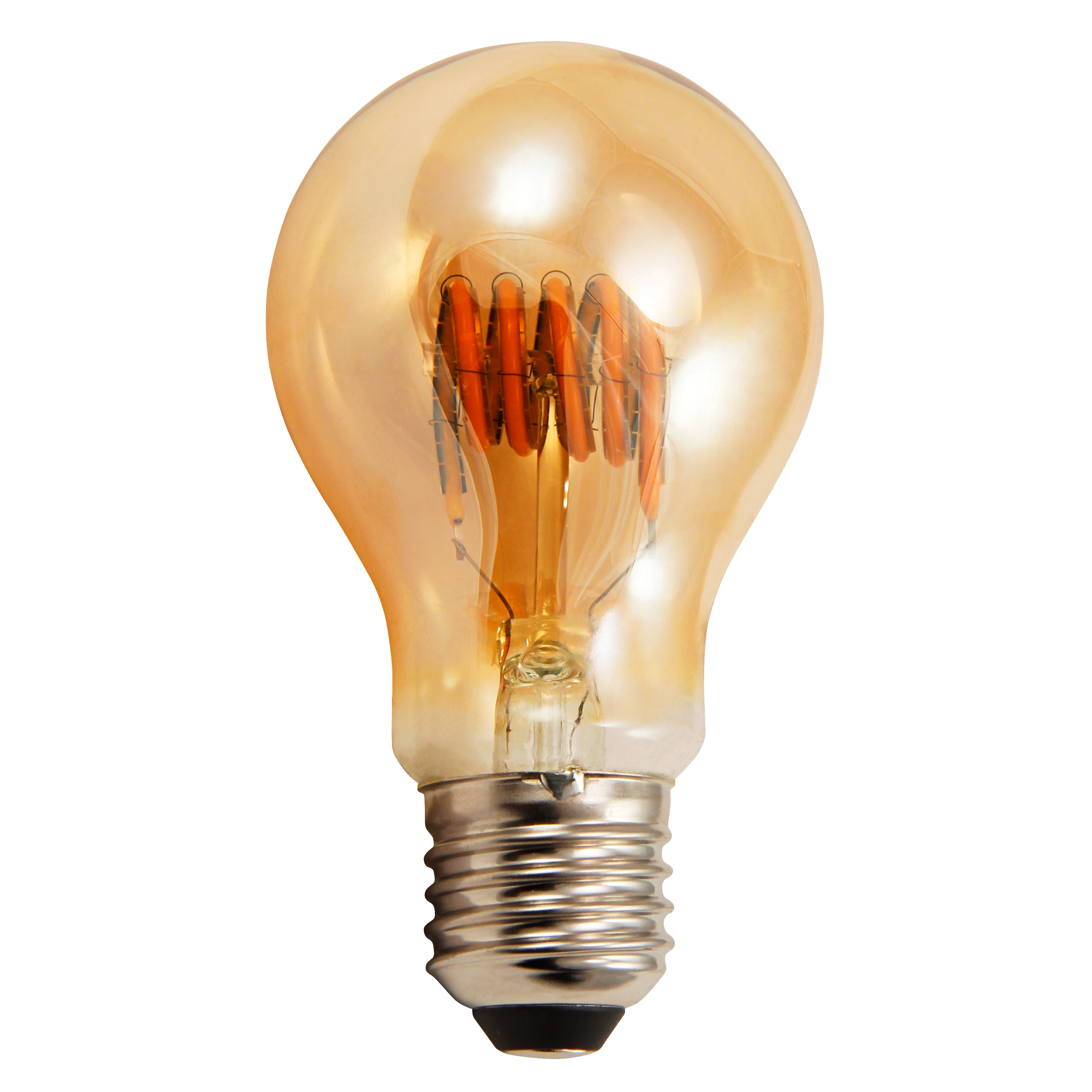 LED Filament Glühlampe McShine ''Retro'' E27, 6W, 490lm, goldenes Glas, dimmbar