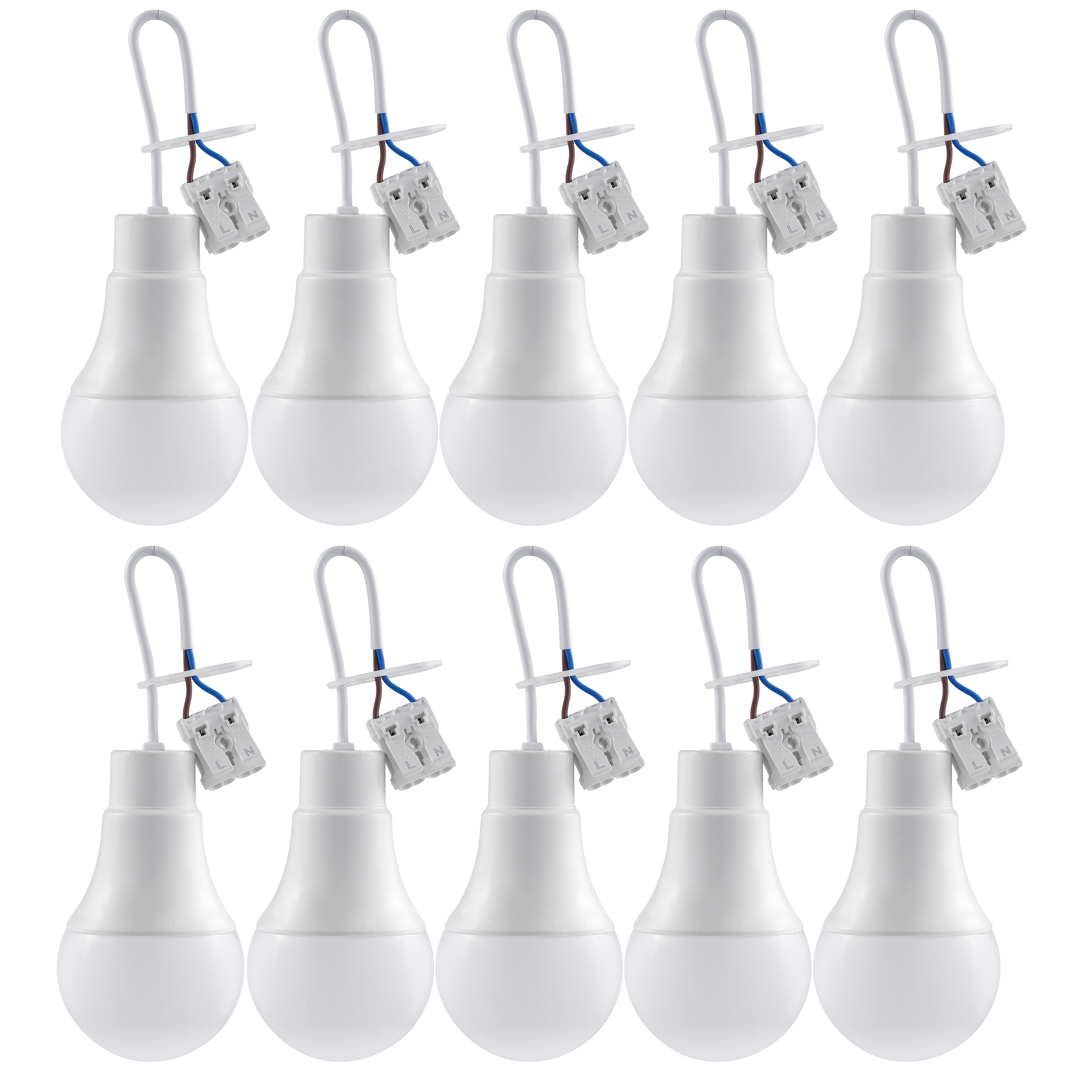 LED-Renovierleuchte McShine ''LR-9'' 9W, 900lm, 4000K, 19cm Kabel, 10er-Pack