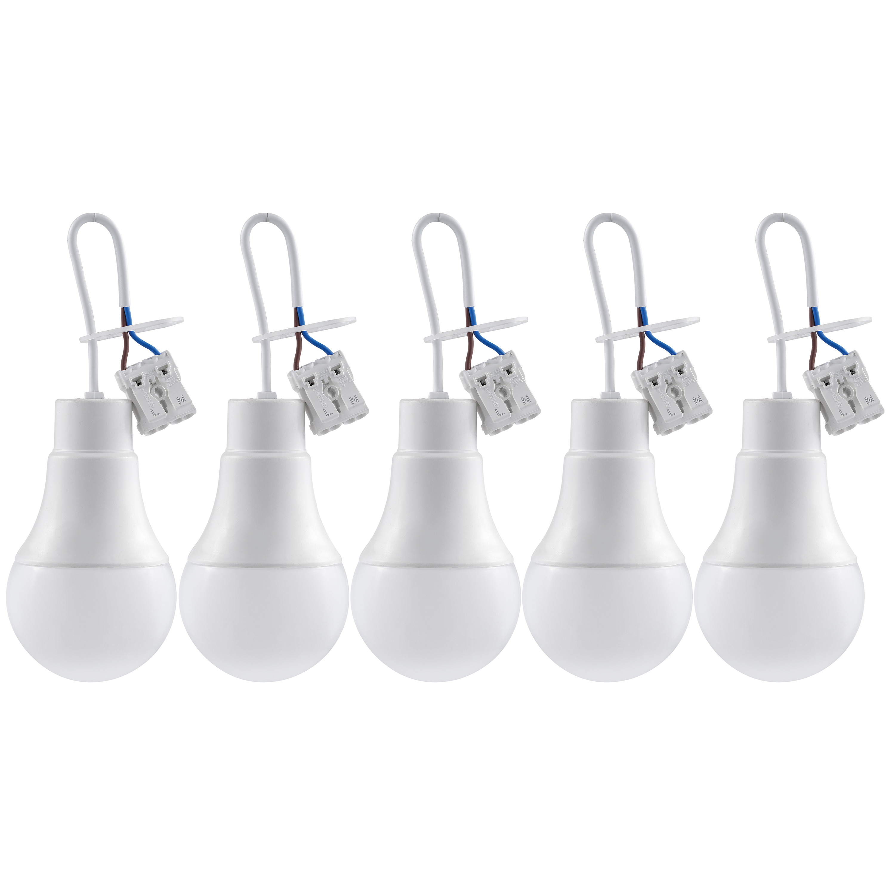 LED-Renovierleuchte McShine ''LR-9'' 9W, 900lm, 4000K, 19cm Kabel, 5er-Pack
