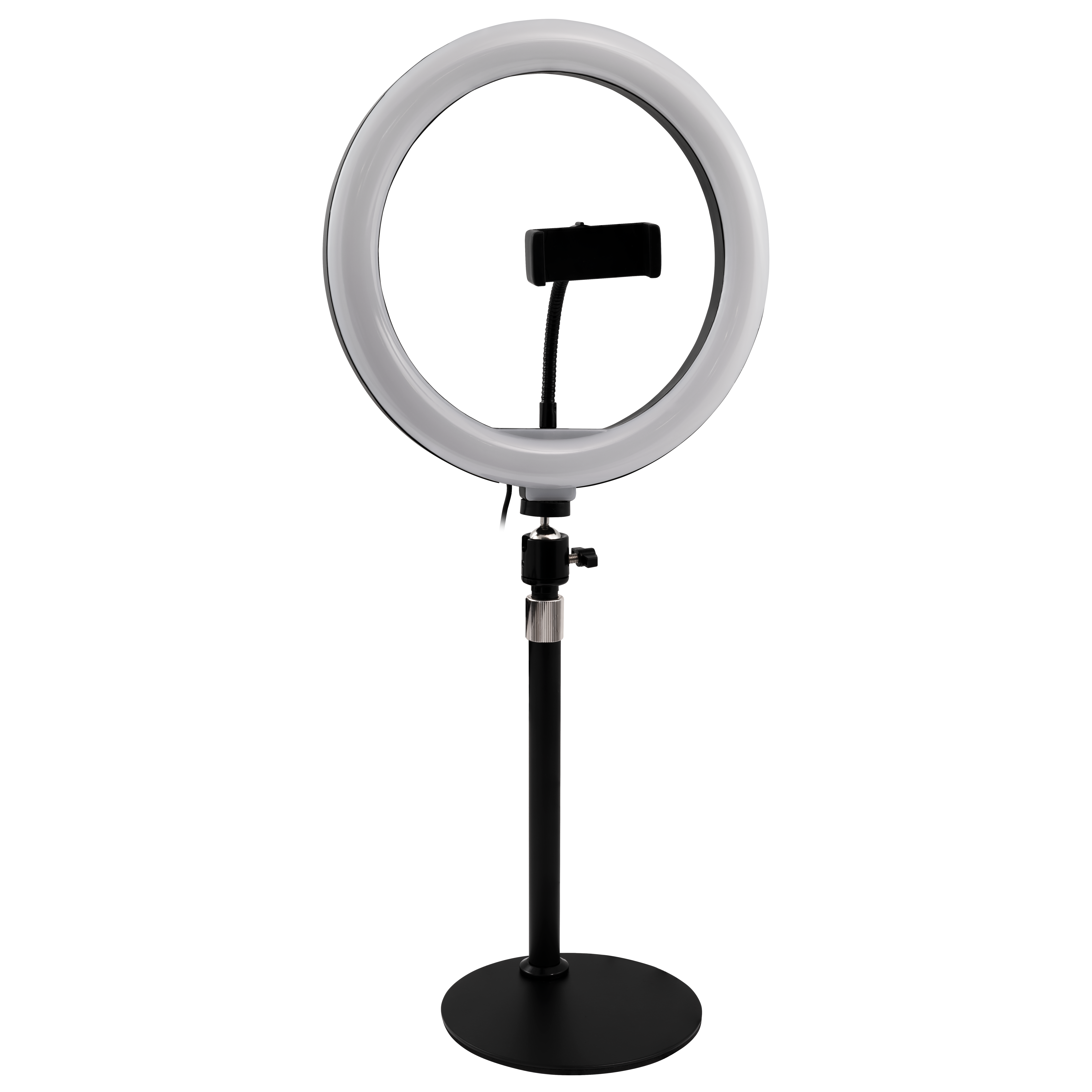 LED Ringleuchte für Smartphone,  Ø20 cm, 3 Lichtfarben,