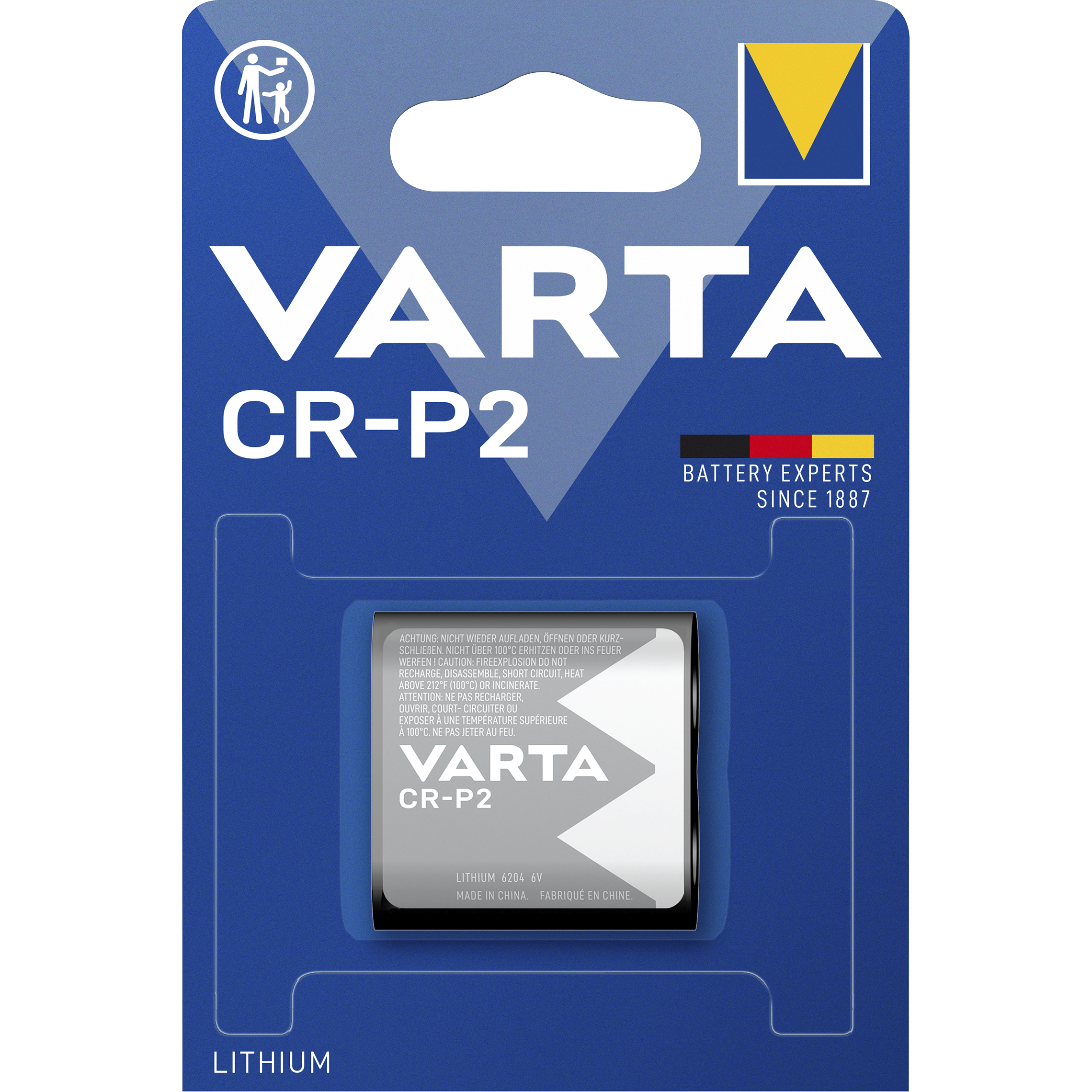 Lithium-Batterie VARTA ''Photo'' CRP2, 6V
