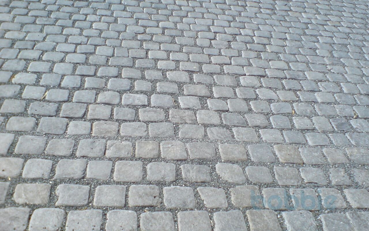 Pflaster "rustikal / geknackt (stark getrommelt)" 12 cm x 12 cm