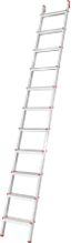 Sprossenleiter aus Aluminium, einteilig, mit Sprossen à 80 mm, NV 317 1x8