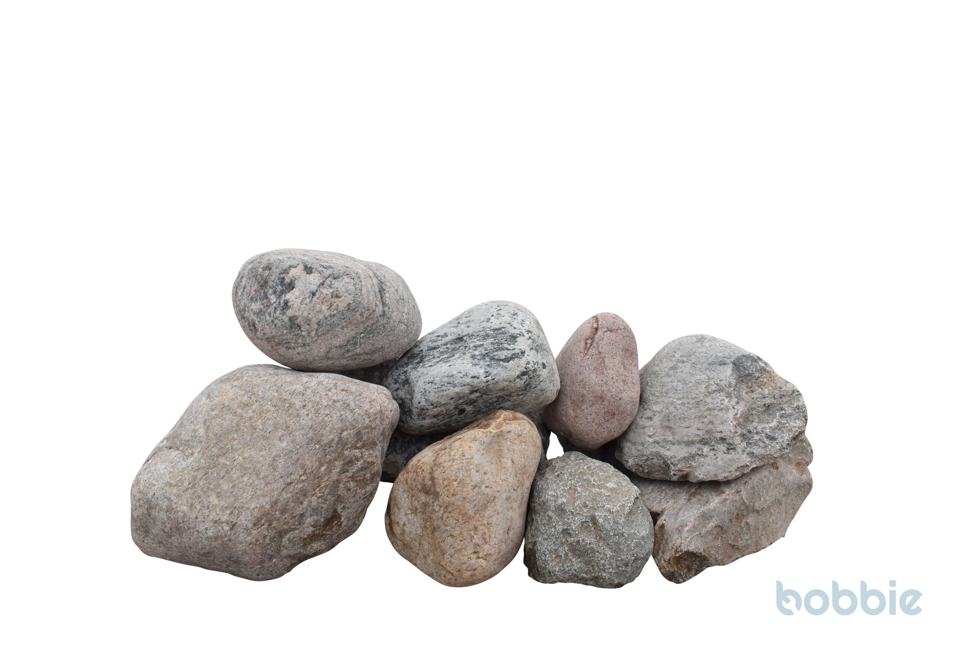 Jütlandkiesel 15 - 30 cm, bunt