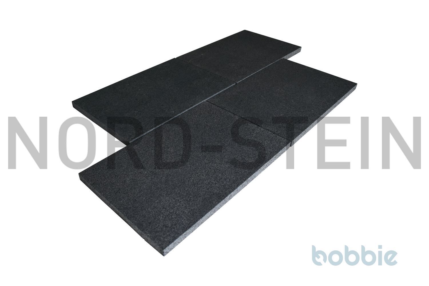 NSG27741774435689bobbie Granit-Bodenplatten, "Maweiro-black", 60x40x3 cm