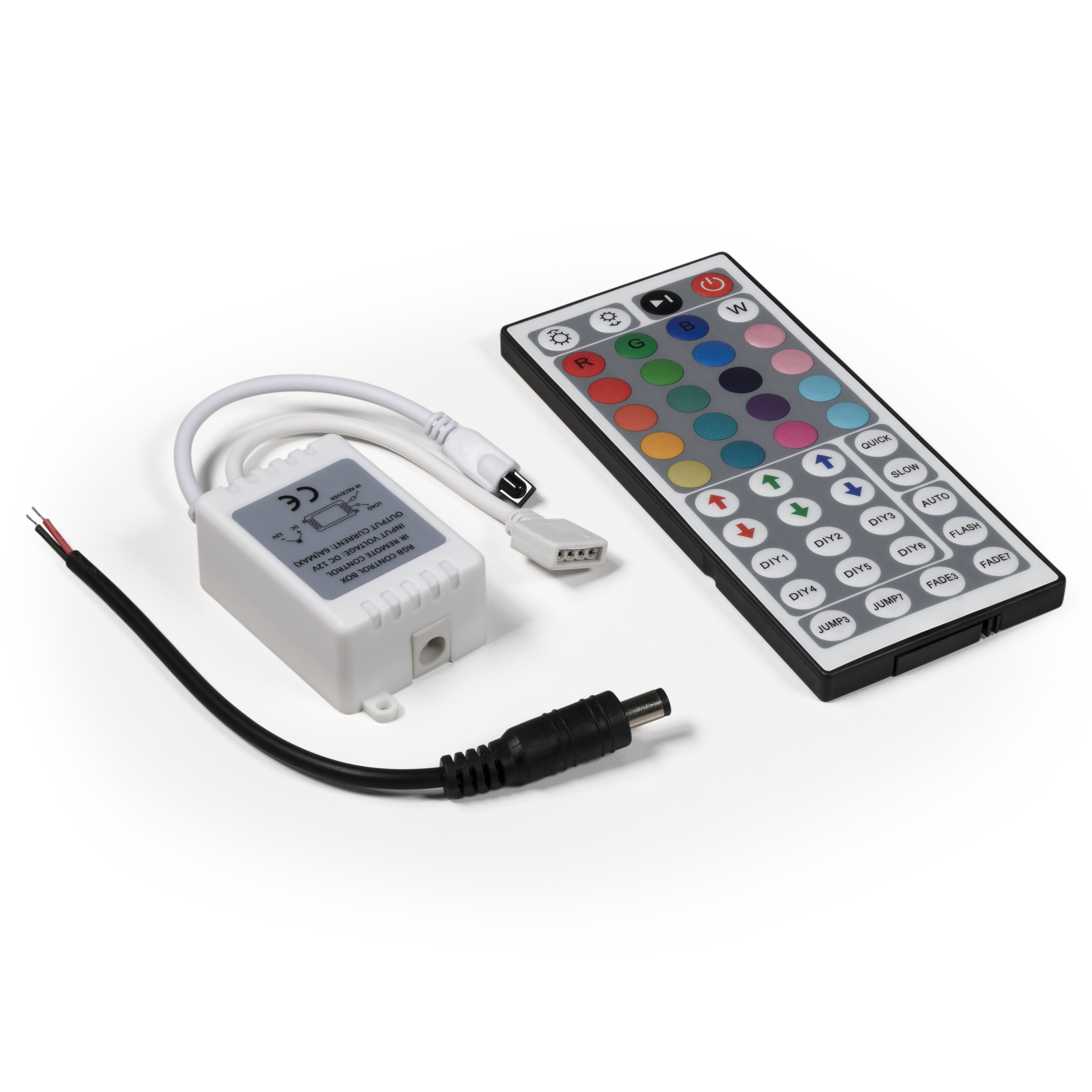 RGB-Controller McShine für LED-Stripes inkl. Mega-Fernbedienung mit 44 Knöpfen