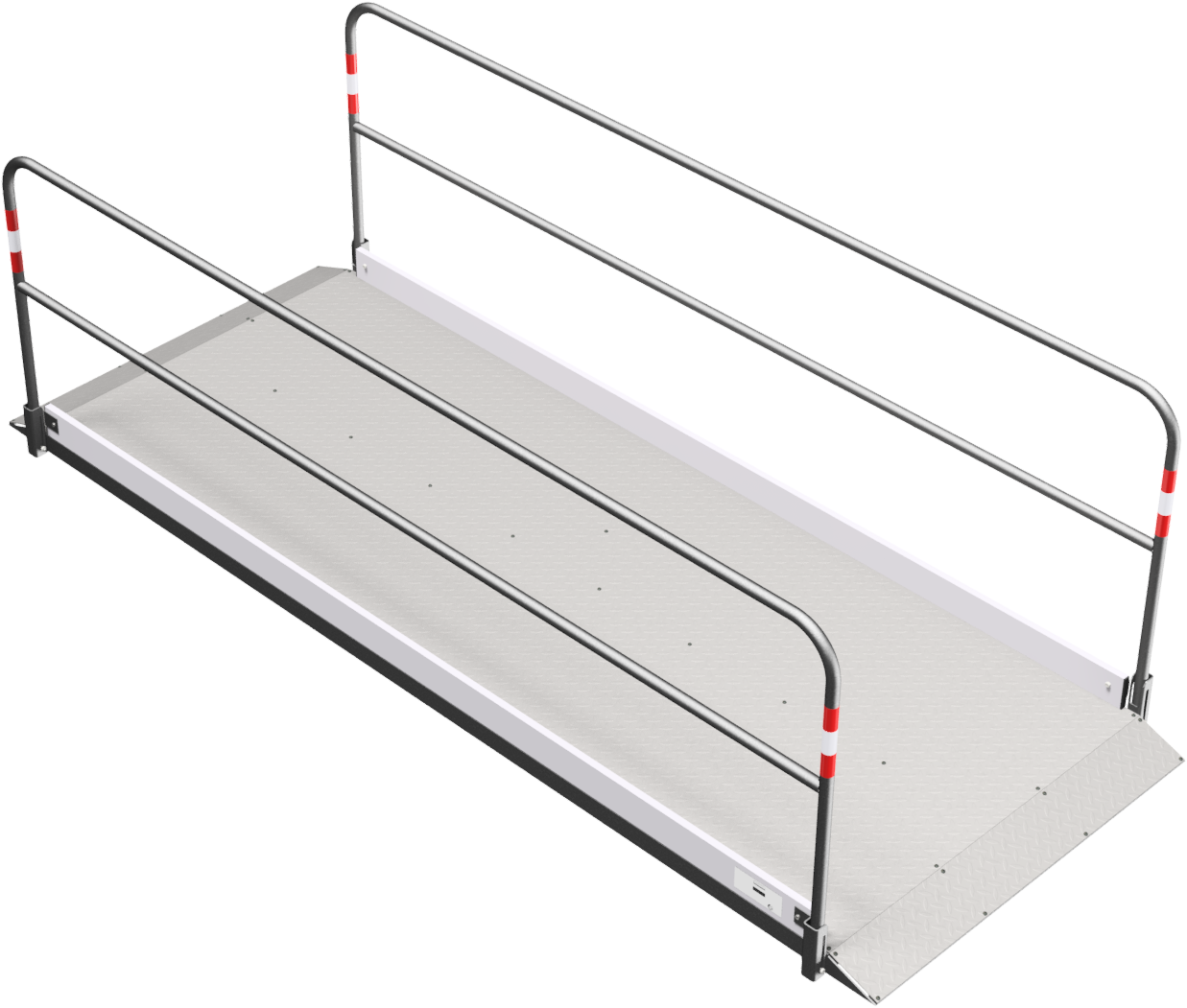 Grabenbrücken aus Aluminium mit Bodenplatte aus Stahl