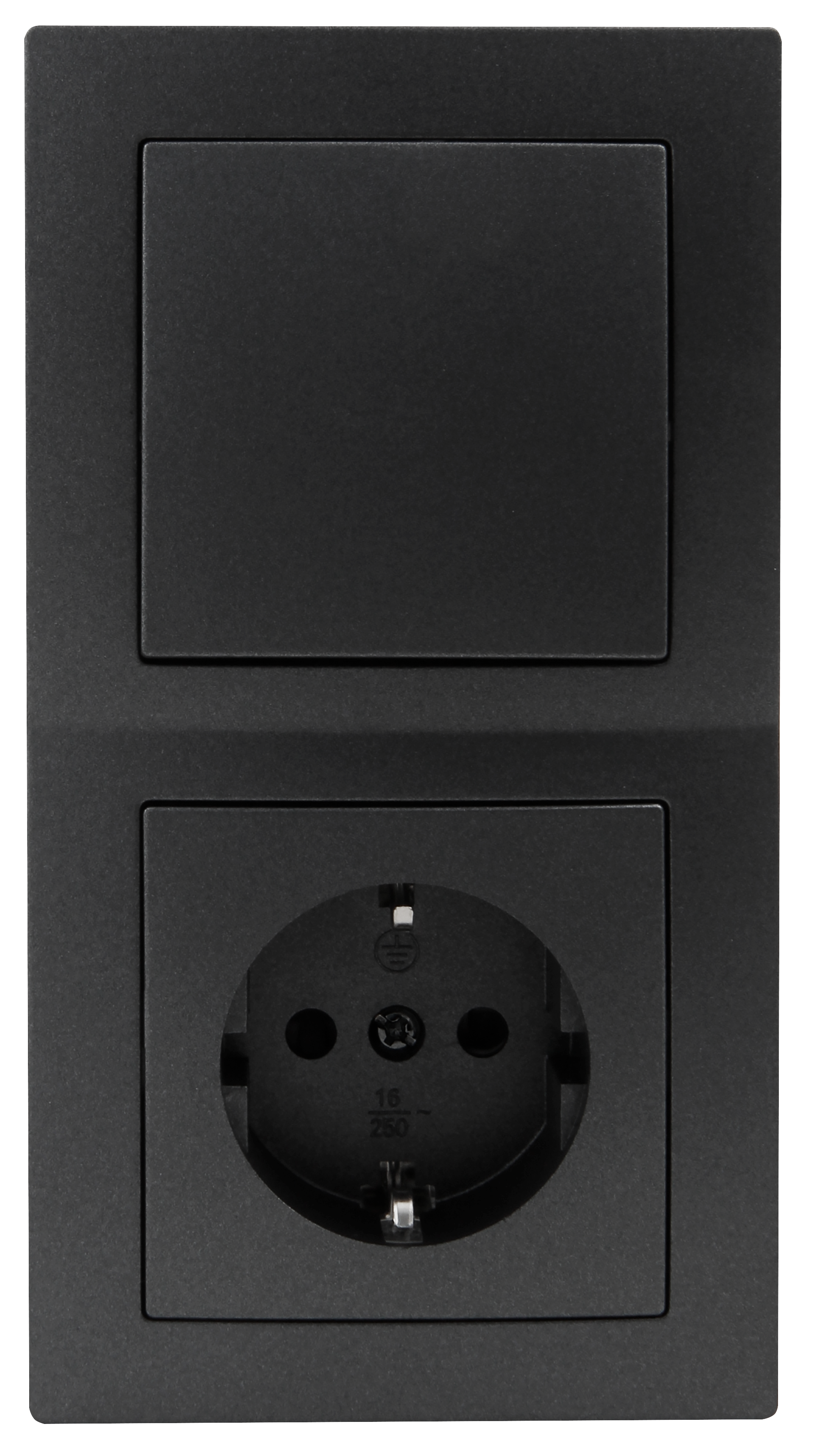 Schalter und Steckdosen Set McPower Flair ''Tür 2-fach'' 3-teilig, anthrazit