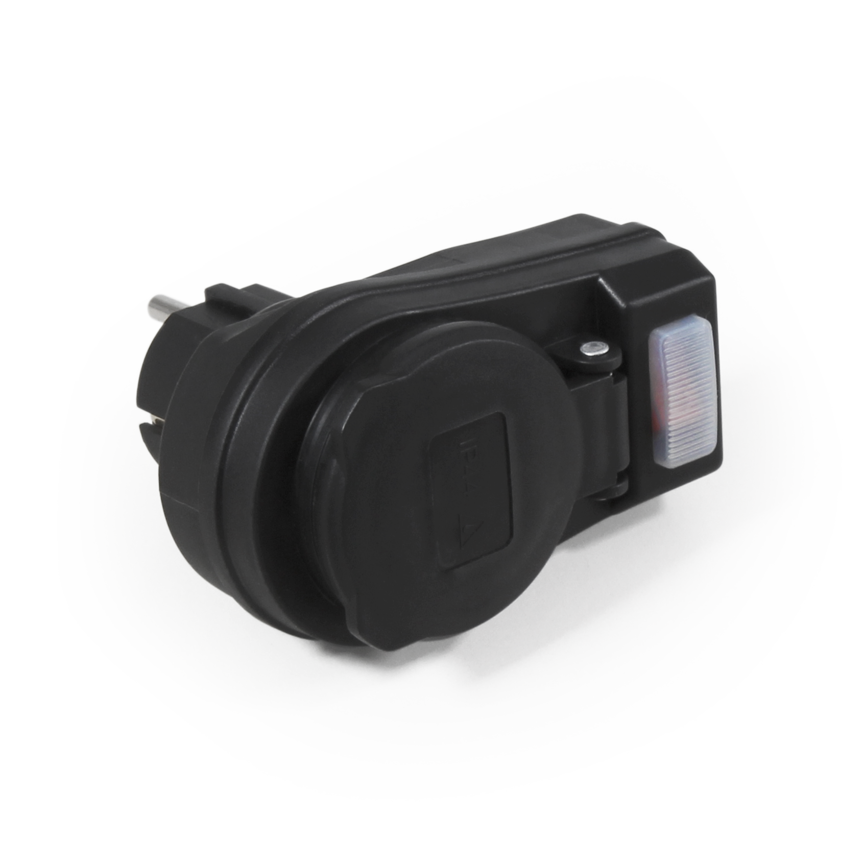 Steckdosenadapter McPower mit Schalter, 230V/3500W, IP44 - für Außen