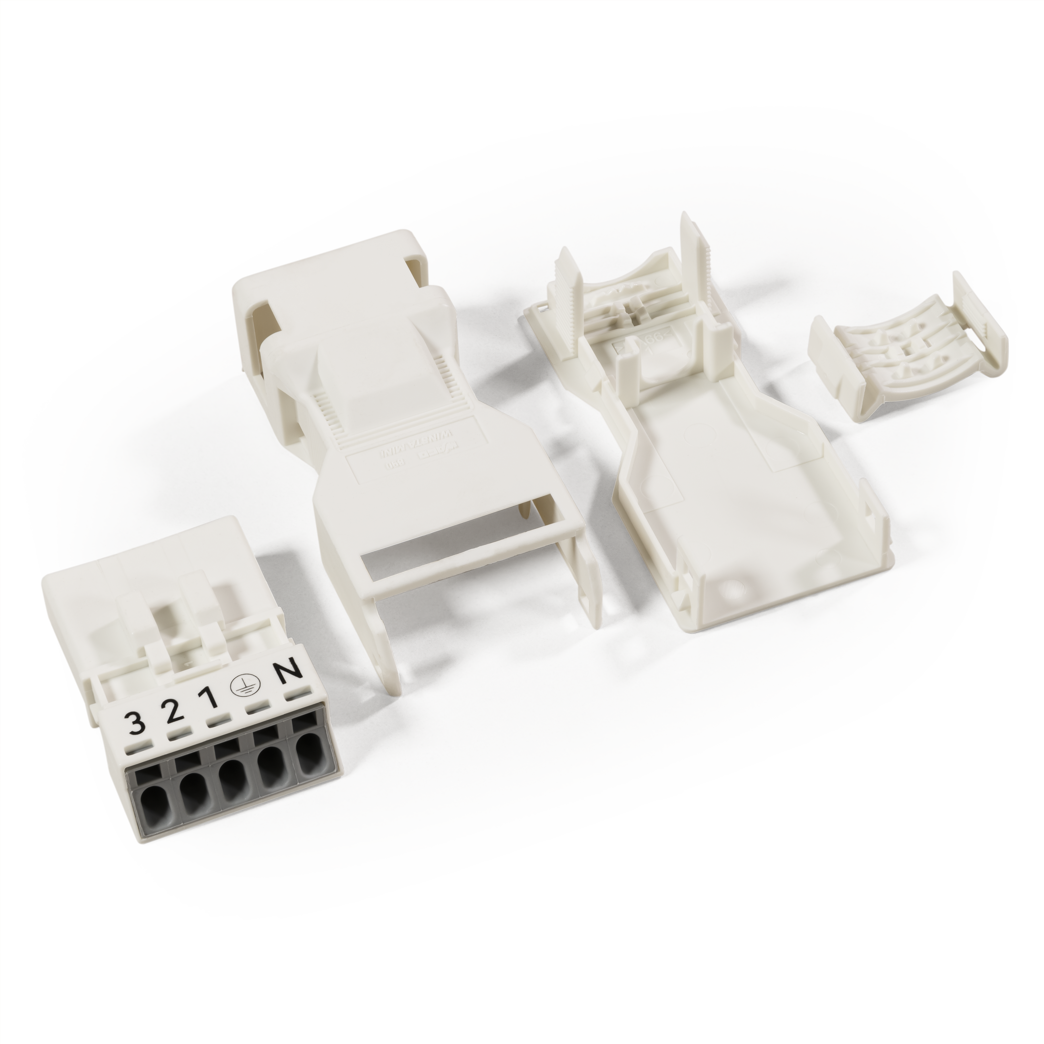 Stecker mit Zugentlastungsgehäuse WAGO  5 polig 1 5mm²