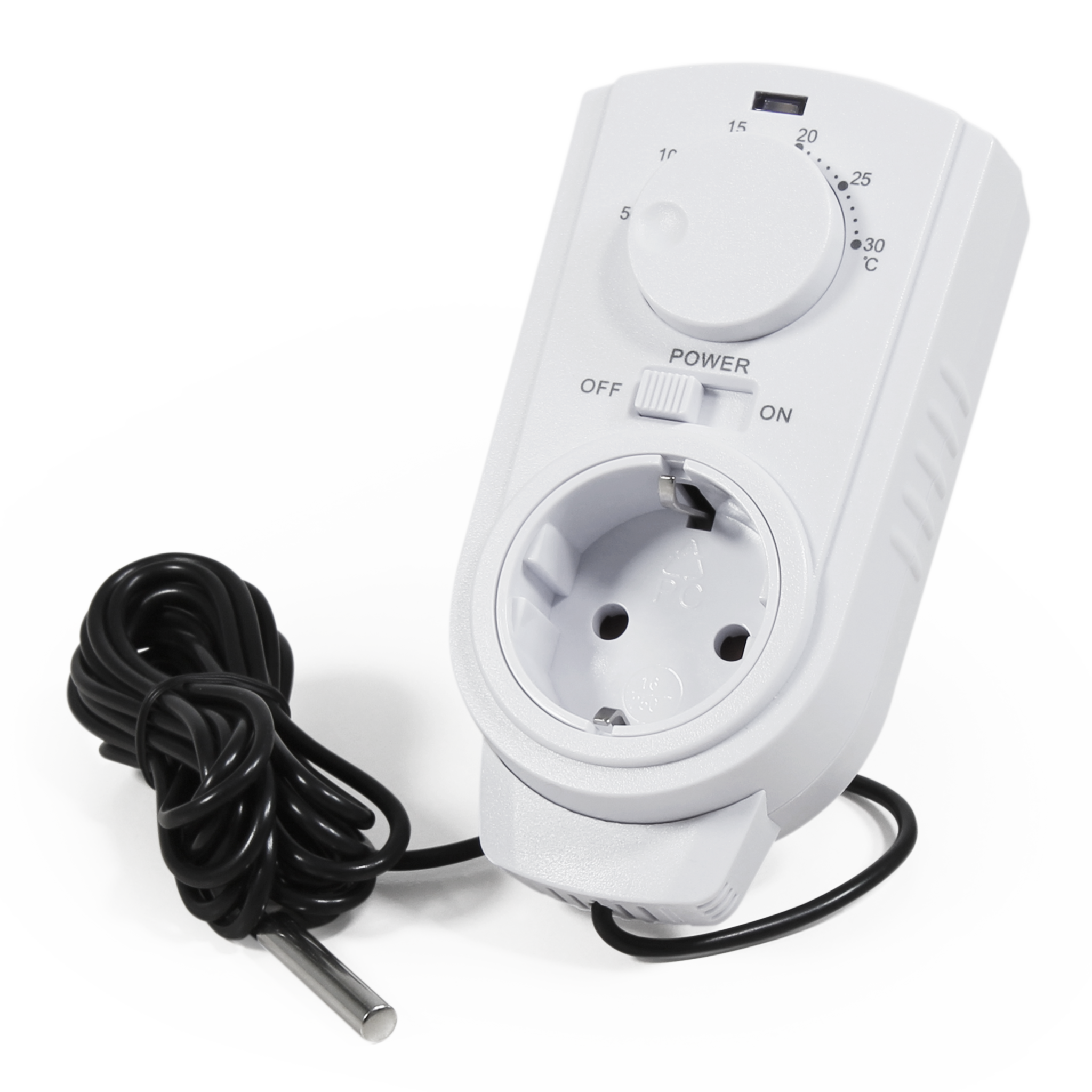 Steckdosen Thermostat McPower ''TCU 5 30°C  3500W 230V