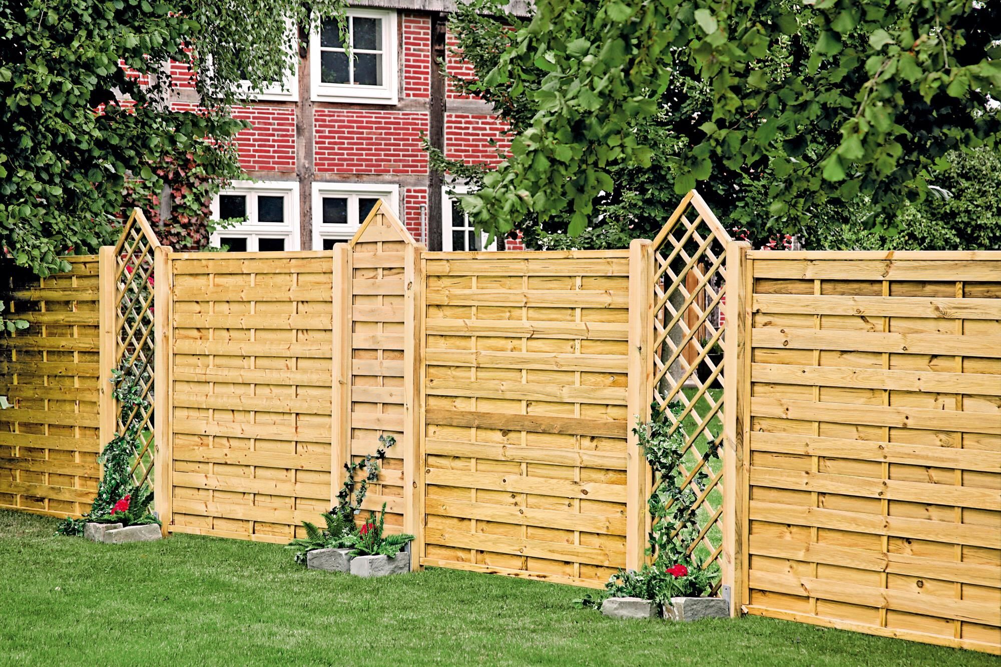 TETZ11017-P1676469053bobbie Sichtschutzzaun Maxi-Massiv-Zaun grün 45/45 mm