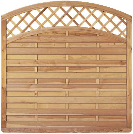 TETZ239311676469034bobbie Avantgarde-Doppelbogen 1-Ranki 180 x 180/160 cm Rahmen 45/68 mm. Lamellen glatt. geschraubt