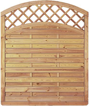 TETZ239341676469034bobbie Avantgarde-Doppelbogen 1-Ranki 150 x 180/160 cm Rahmen 45/68 mm. Lamellen glatt. geschraubt