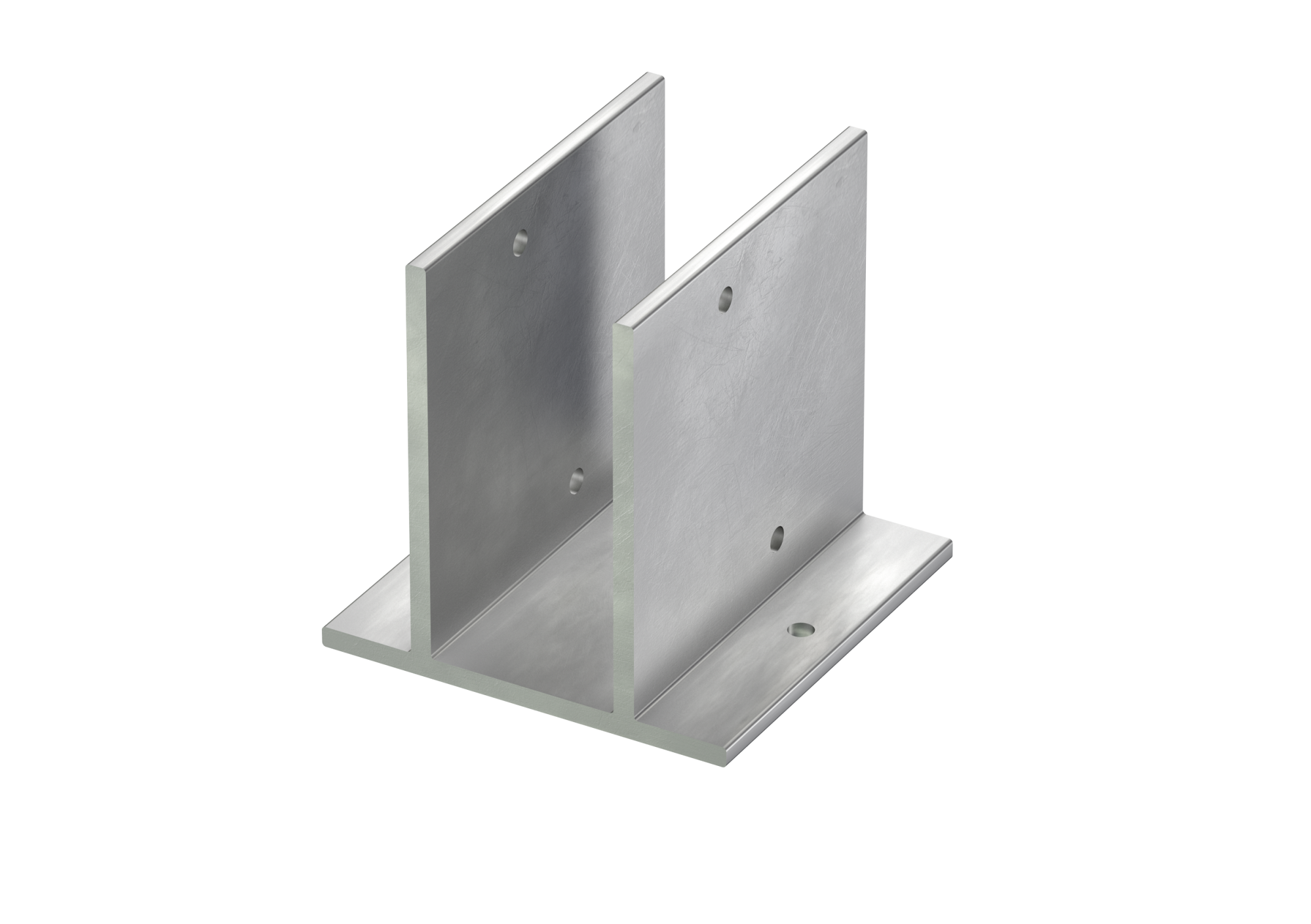 UKAL Bodenstützadapter Alu natur - für UK 23/38 und 85