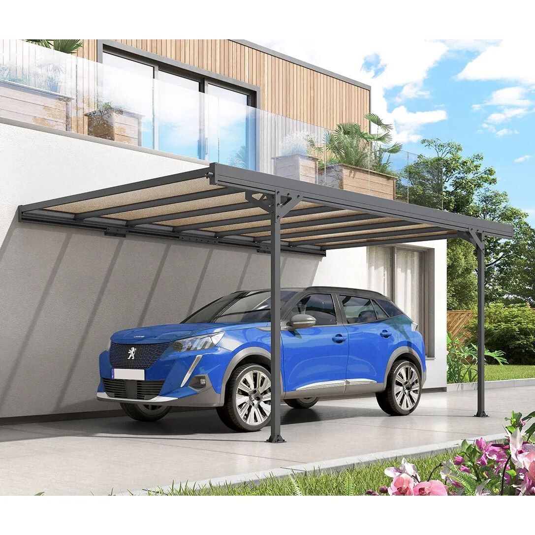 Trigano Carport Mistral Wall 15.5m² aus Aluminium