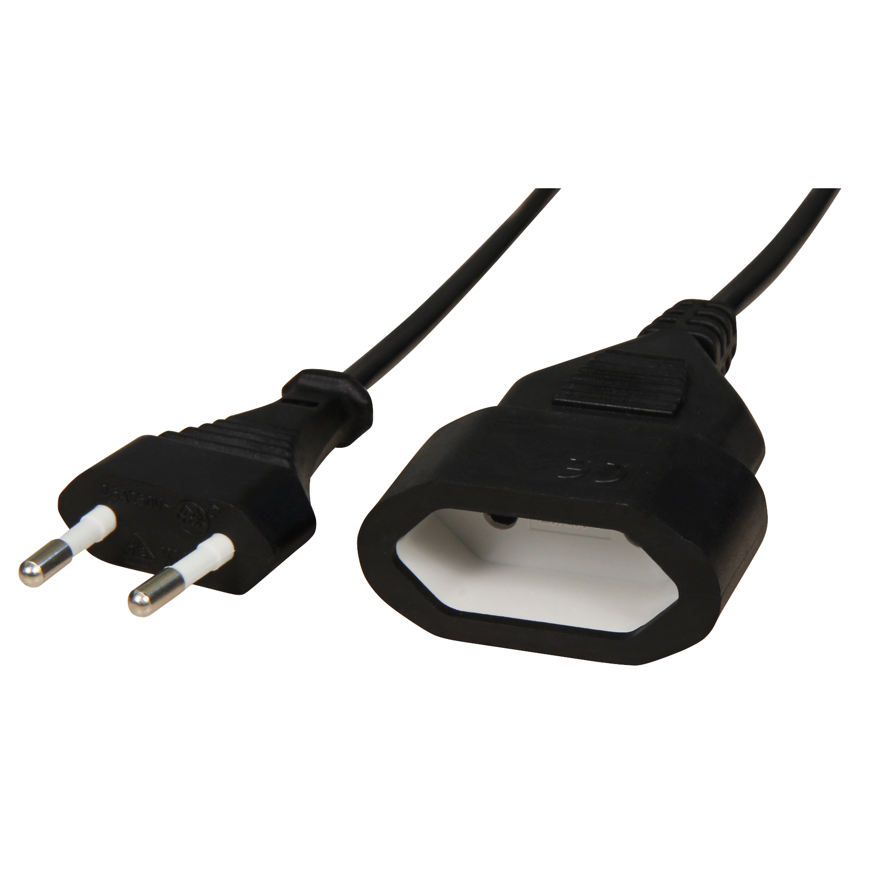 Verlängerungskabel McPower  Eurostecker auf Eurokupplung