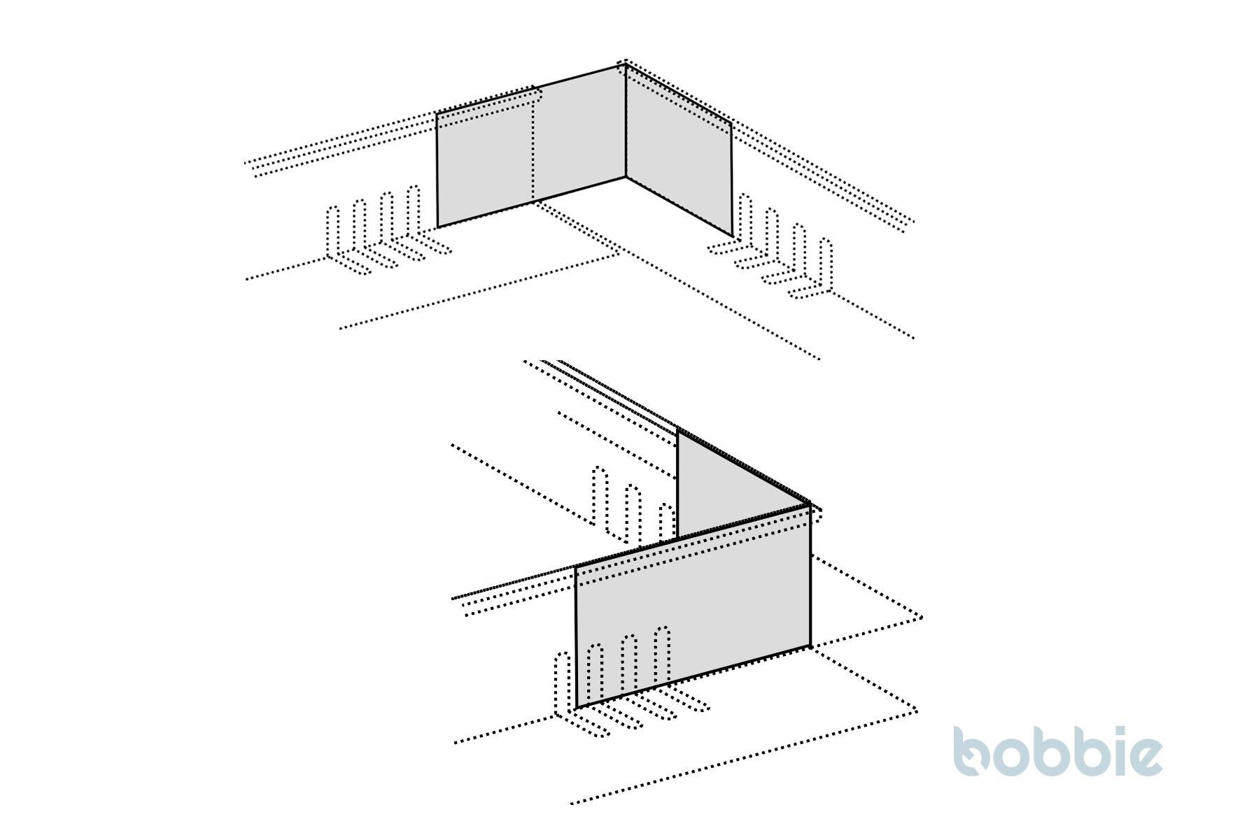 zinc79171777898400bobbie Eckverbinder KL 60/80 und KL 80/100, für Höhe 80 mm, Winkel 90°