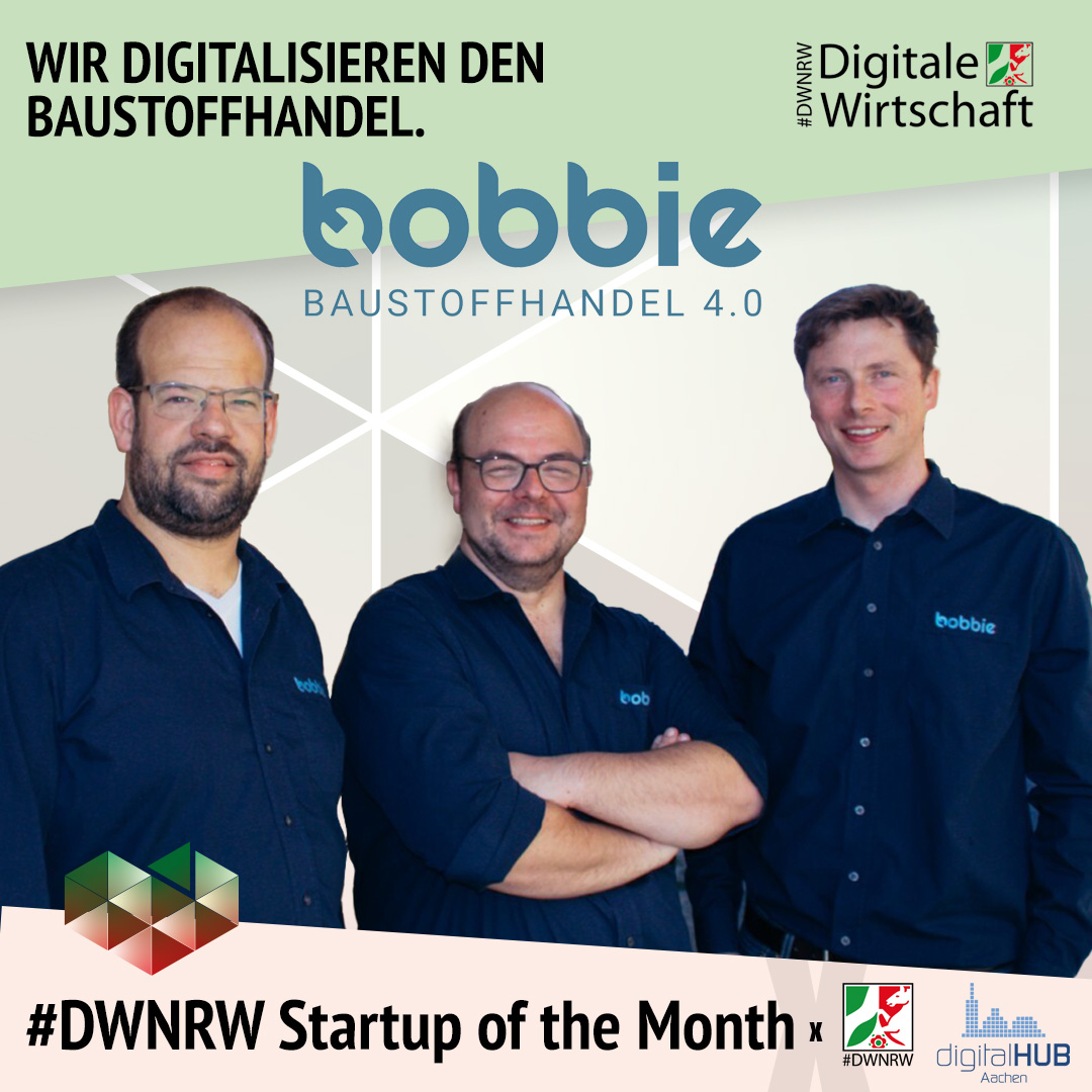 bobbie ist das #DWNRW Start-up of the month!