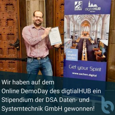 bobbie gewinnt HUB-Stipendium im digitalHUB Incubator Programm