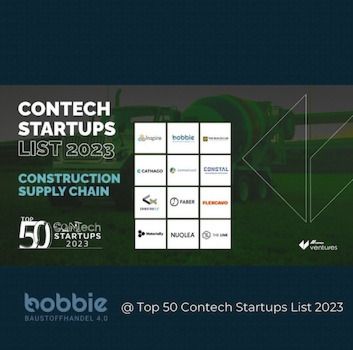 Cemex Ventures: bobbie unter den Top 50 Contech Startups