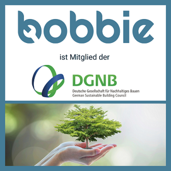 bobbie ist Mitglied der Deutschen Gesellschaft für Nachhaltiges Bauen!